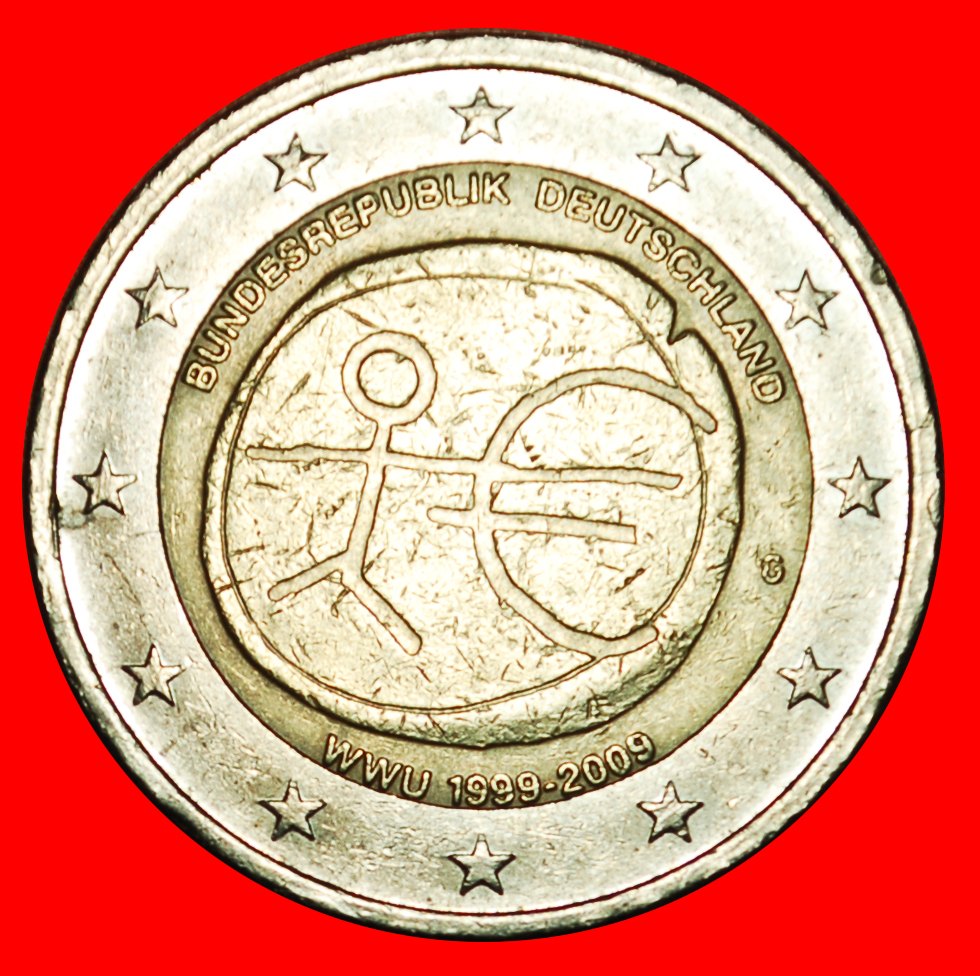Ⰶ WÄHRUNGSUNION: DEUTSCHLAND ★ 2 EURO 1999-2009G! BADEN-WÜRTTEMBERG! OHNE VORBEHALT!
