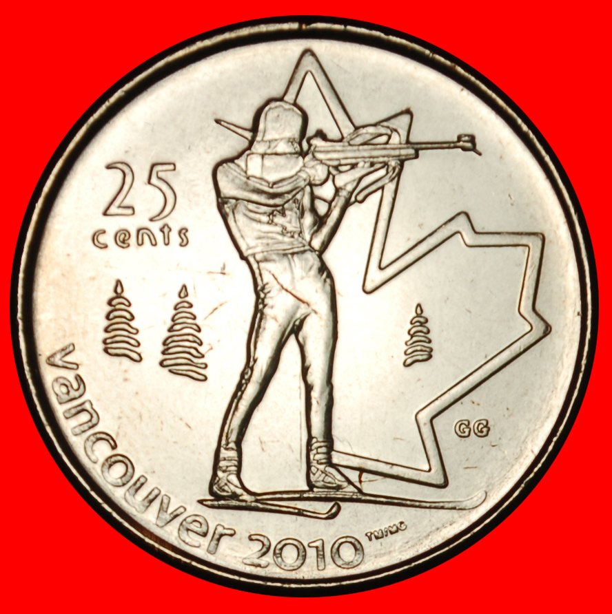 Ⰶ GEWEHR 2010: KANADA ★ 25 CENT 2007 STG STEMPELGLANZ! ELISABETH II. (1953-2022) OHNE VORBEHALT!