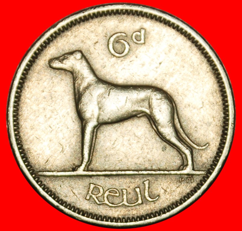 Ⰶ GREAT BRITAIN (1942-1969): IRELAND ★ 6 PENCE 1960 IRISH WOLFHOUND!★LOW START ★ NO RESERVE!