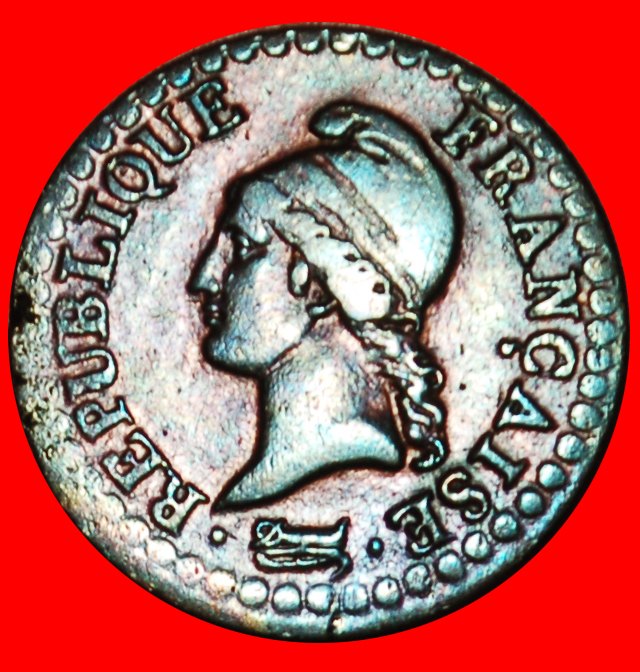 Ⰶ I REPUBLIC (1792-1804): FRANCE ★ 1 CENTIME 6 (1797) A! ★LOW START ★ NO RESERVE!