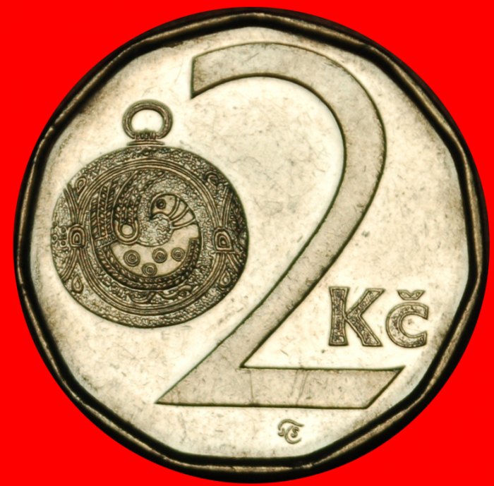 Ⰶ BIRD (1993-2024): CZECH REPUBLIC ★ 2 CROWNS 2007 MINT LUSTRE! ★LOW START ★ NO RESERVE!