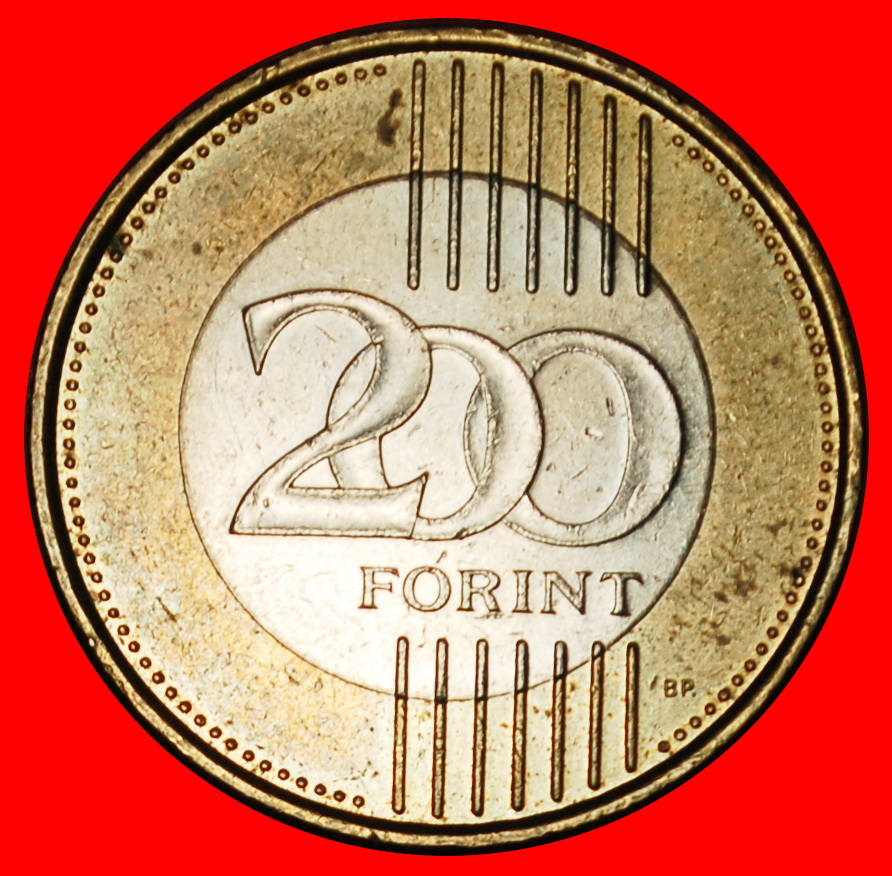 Ⰶ LONG LEGEND (2009-2011): HUNGARY ★ 200 FORINTS 2011 BRIDGE! MINT LUSTRE! LOW START ★ NO RESERVE!