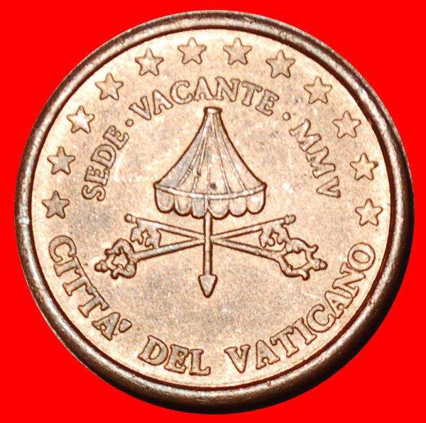 Ⰶ DISCOVERY: VATICAN ★ 2 EURO CENTS 2005 SPECIMEN CITTA' DEL VATICANO! LOW START ★ NO RESERVE!