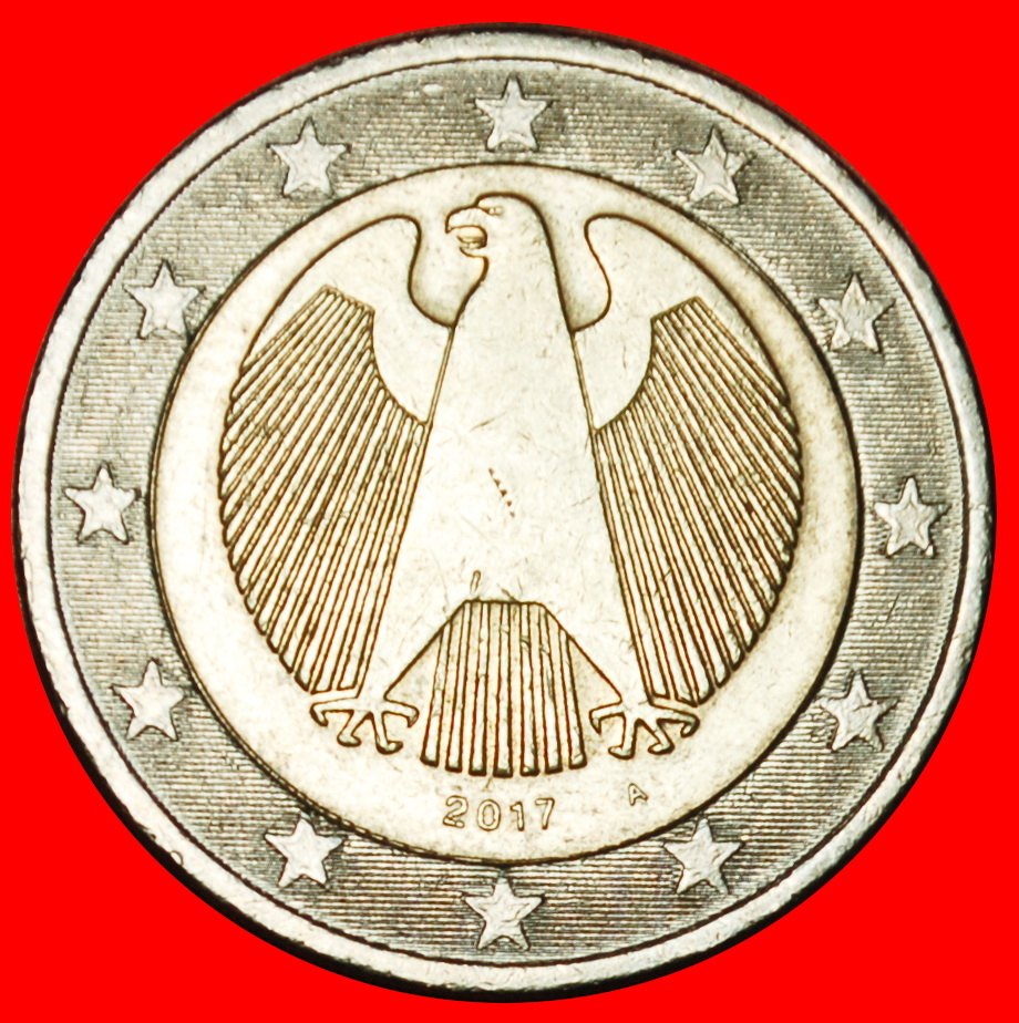 Ⰶ NICHT-PHALLISCHE TYP (2008-2024): DEUTSCHLAND ★ 2 EURO 2017A! OHNE VORBEHALT!