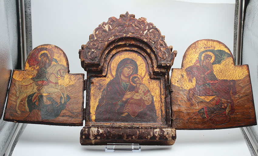  Triptychon Griechenland, um 1800   