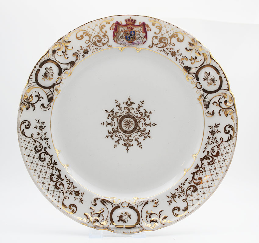 Teller aus dem Service von Fürst Friedrich v Hohenzollern-Hechingen (1776-1838)#02