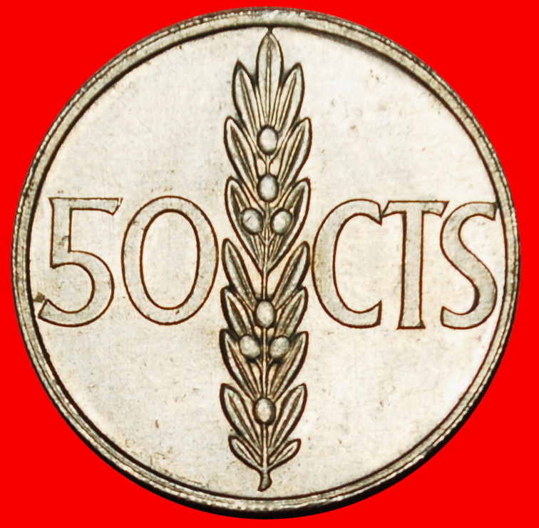 Ⰶ GENERALISSIMO FRANCO (1947-1975): SPAIN ★ 50 CENTIMOS 1967 (1966) UNC! LOW START ★ NO RESERVE!