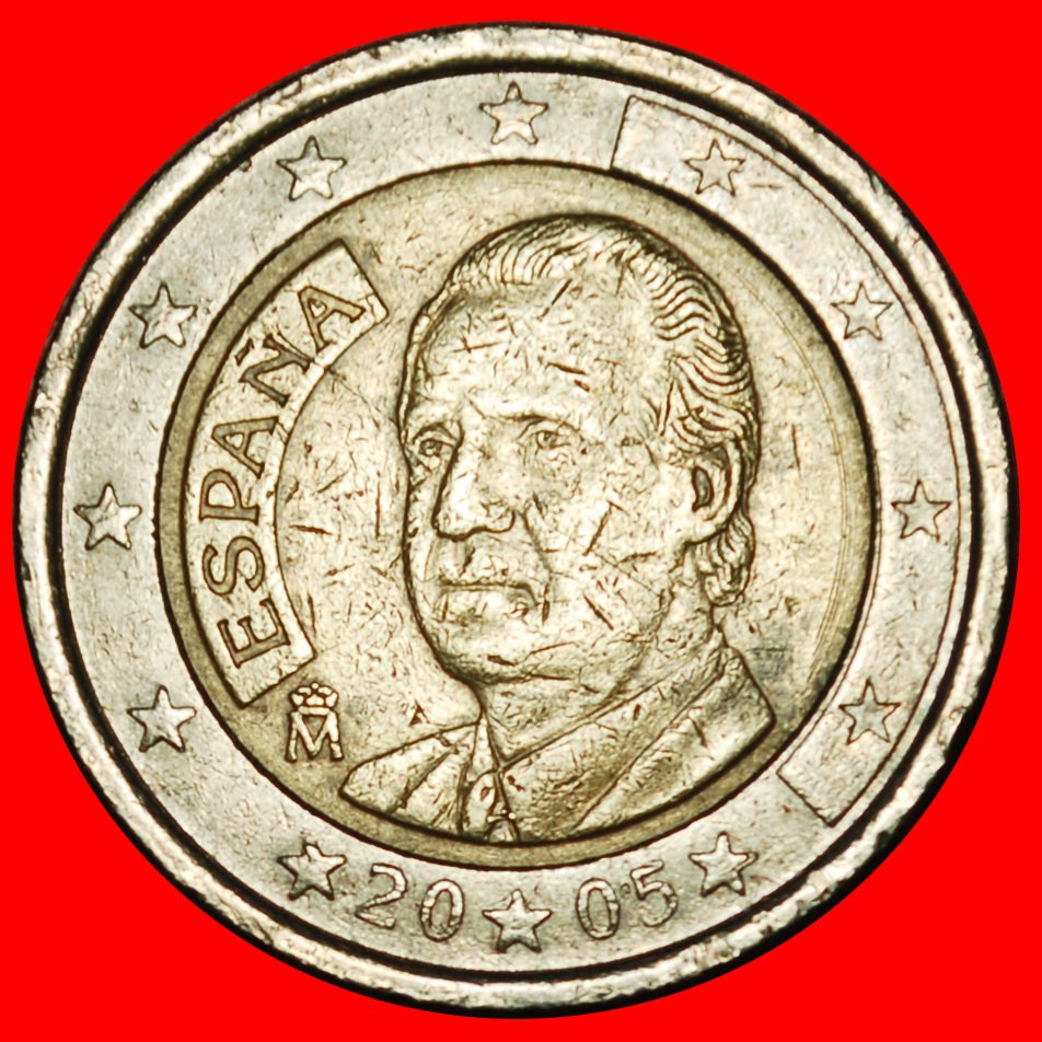 Ⰶ PHALLIC TYPE 1999-2006: SPAIN ★ 2 EURO 2005! JUAN CARLOS I (1975-2014)★LOW START ★ NO RESERVE!