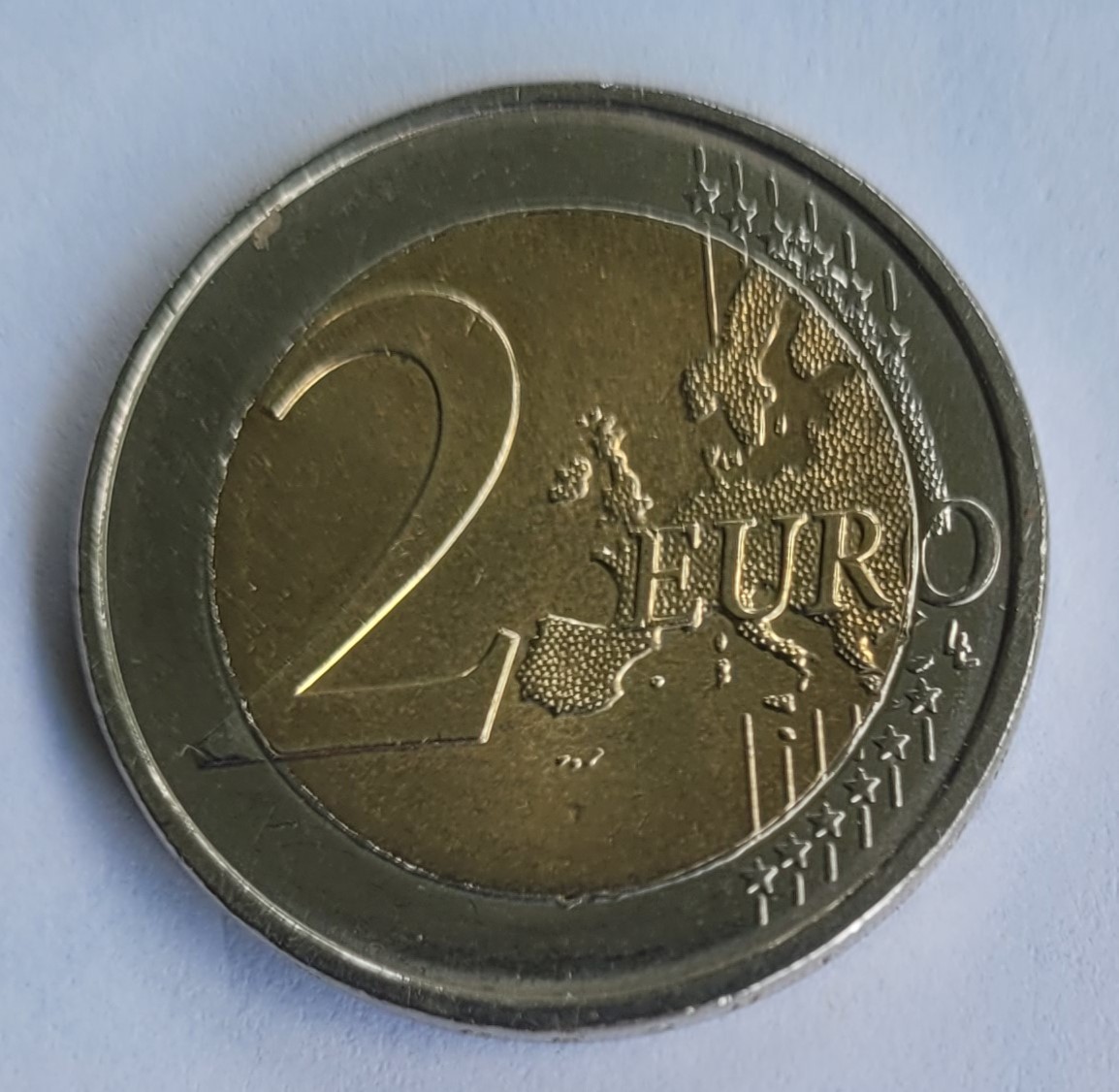2 Euro Münze Thüringen mit Herstellungsfehler