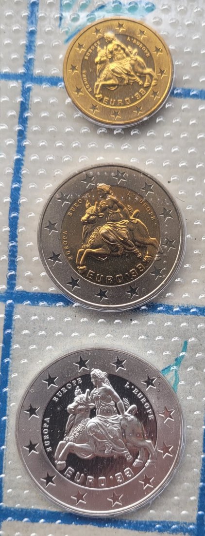 1, 5 und 10 Euro Münzen 99 Original verpackt ( verschweißt)