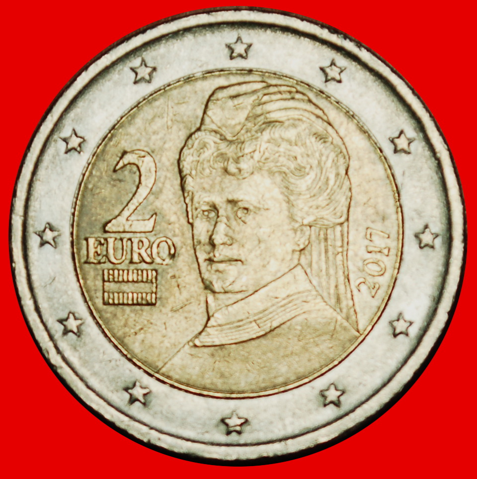 Ⰶ BERTHA VON SUTTNER 1843-1914:AUSTRIA★2 EUROS 2011 NON-PHALLIC TYPE 2008-2024★LOW START★NO RESERVE!