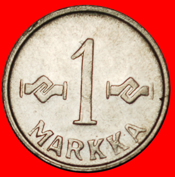 Ⰶ CROSS (1952-1962): FINLAND ★ 1 MARK 1954 MINT LUSTRE!★LOW START★NO RESERVE!