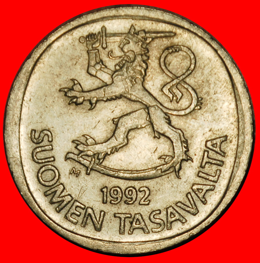 Ⰶ LION (1969-1993): FINLAND ★ 1 MARK 1992M UNCOMMON!★LOW START★NO RESERVE!