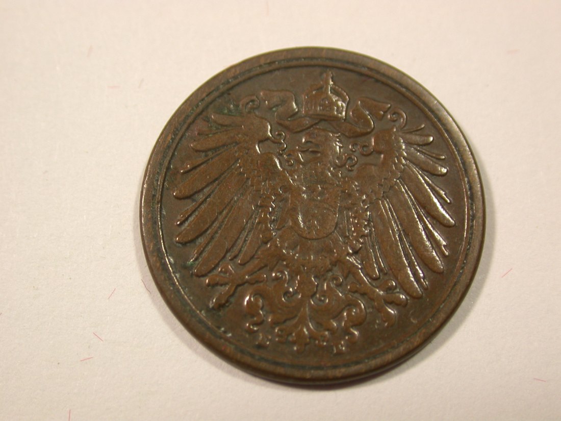  I6 KR  1 Pfennig 1914 E in ss Originalbilder   