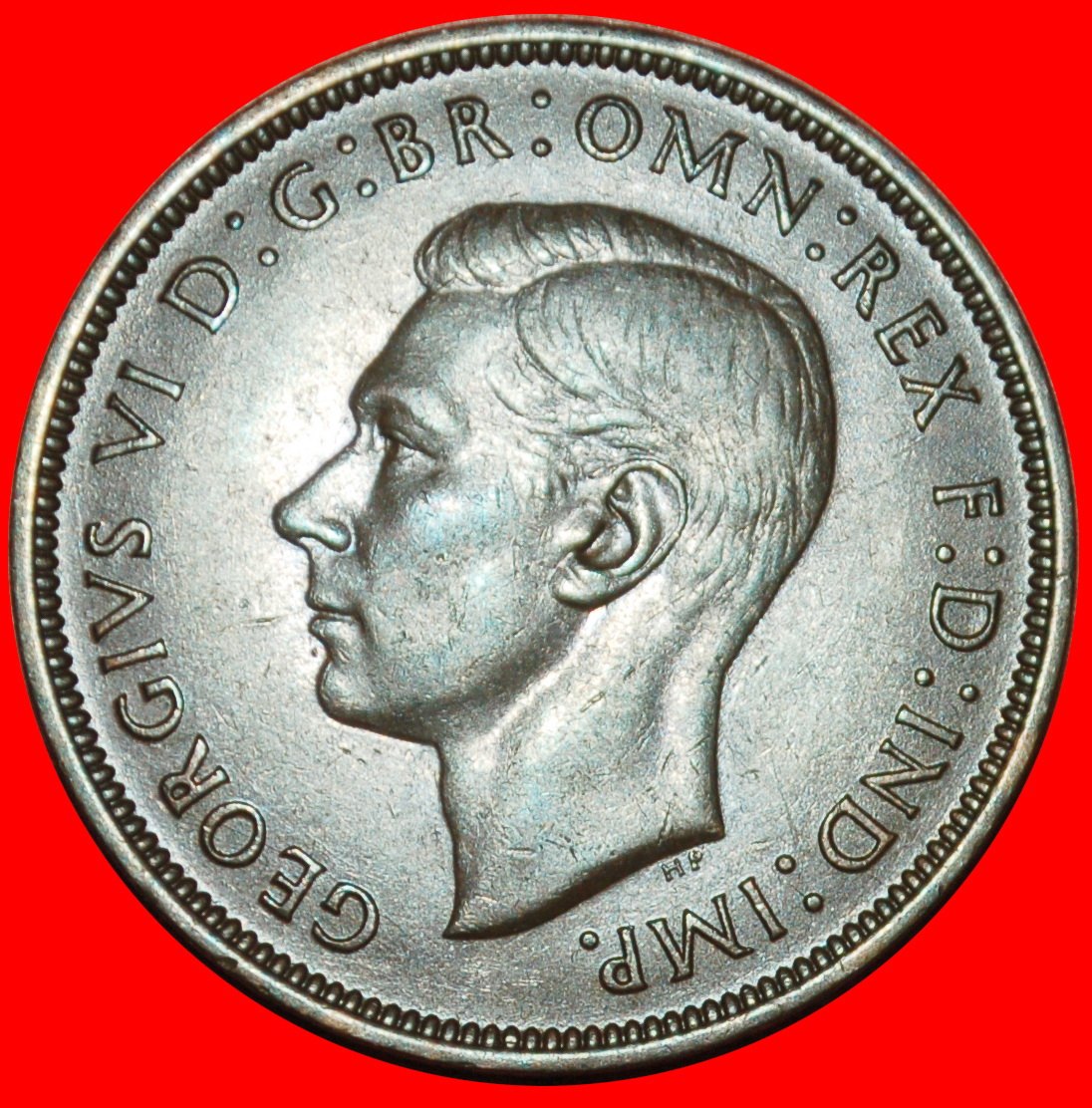  Ⰶ 2 SOLD MISTRESS OF SEAS INDIA:GREAT BRITAIN★PENNY 1947 GEORGE VI 1937-1952★LOW START ★ NO RESERVE!   
