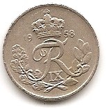  Dänemark 10 Ore 1958 #205   