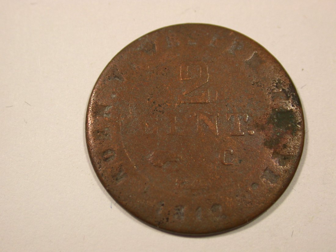 I7 Westfalen 2 Cent 1812 in s/f.ss Originalbilder