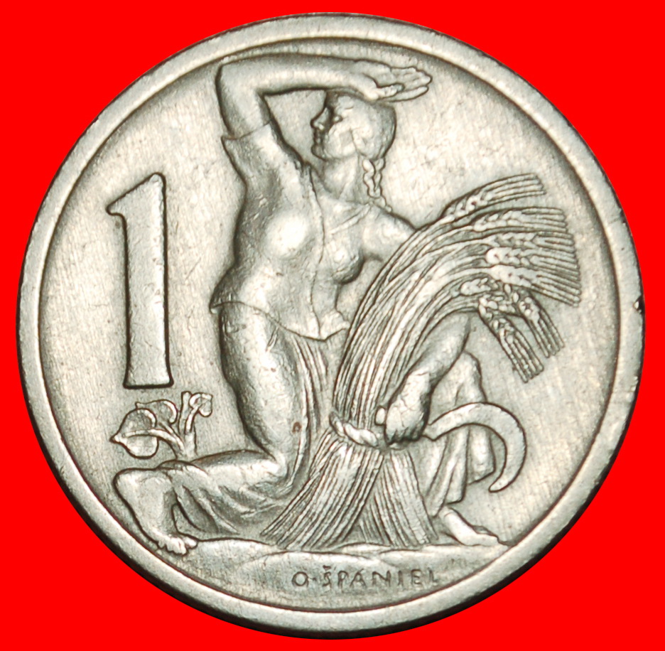 Ⰶ HARVEST (1922-1938): CZECHOSLOVAKIA ★ 1 CROWN 1923! ★LOW START ★ NO RESERVE!