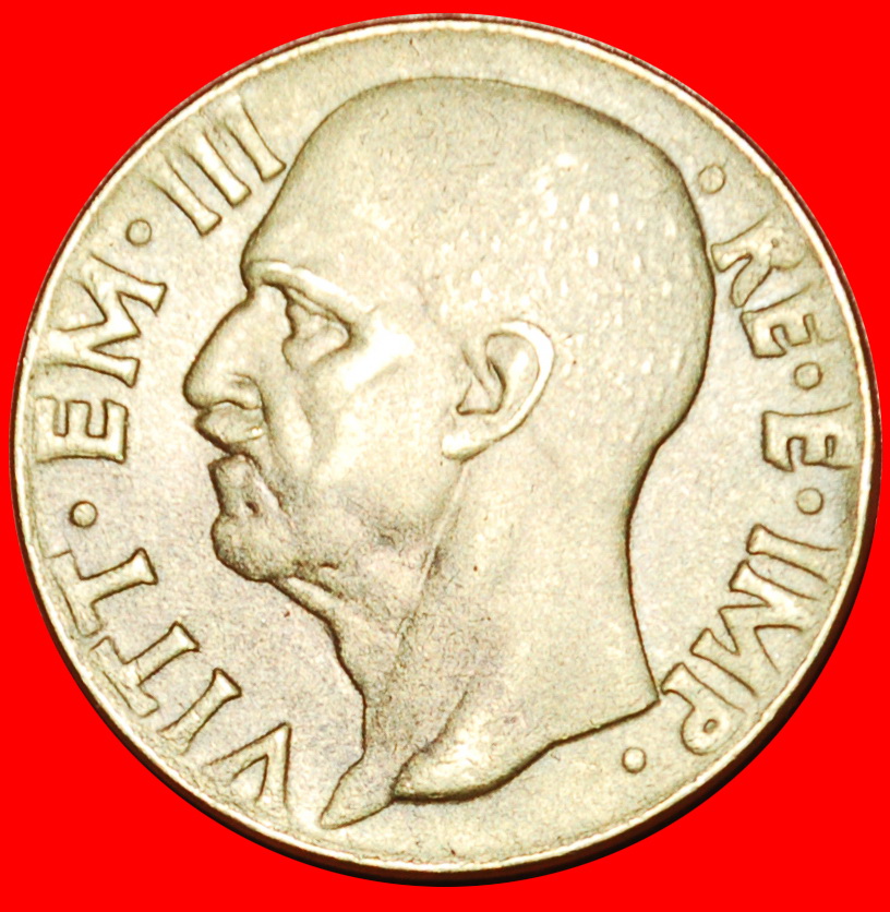  Ⰶ SAVOY ARMS (1939-1943): ITALY ★ 10 CENTESIMOS XXI 1943R! ★LOW START ★ NO RESERVE!   