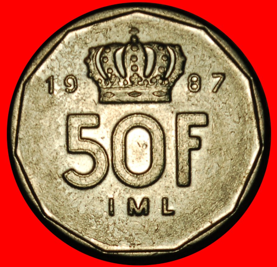 Ⰶ CROWN (1987-1989): LUXEMBOURG ★ 50 FRANCS 1987! JEAN (1964-2000)! LOW START ★ NO RESERVE!