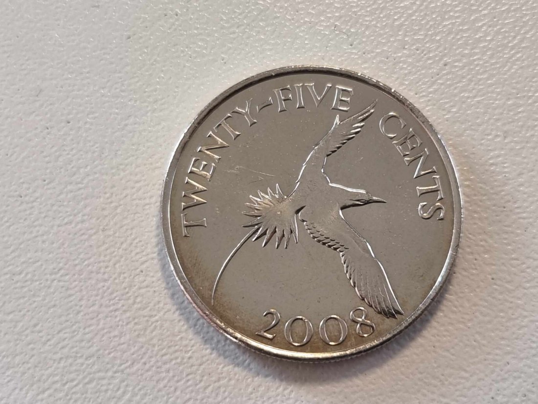  Bermuda 25 Cents 2008 STG   