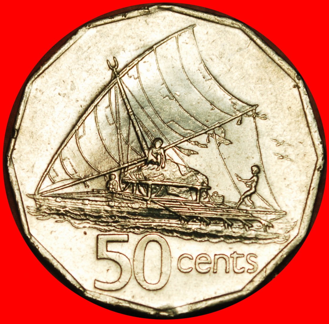 Ⰶ CANADA (1990-2006): FIJI ★ 50 CENTS 1992 SHIP! ELIZABETH II (1953-2022)★LOW START ★ NO RESERVE!