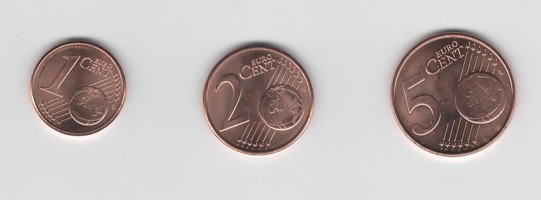1,2 und 5 Cent Niederlande 2000 ( A001)
