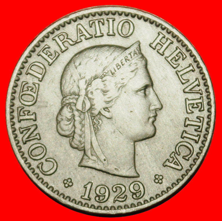 Ⰶ LIBERTY (1879-2024): SWITZERLAND ★ 10 RAPPEN 1929B! DIES 1+A!★LOW START! ★ NO RESERVE!