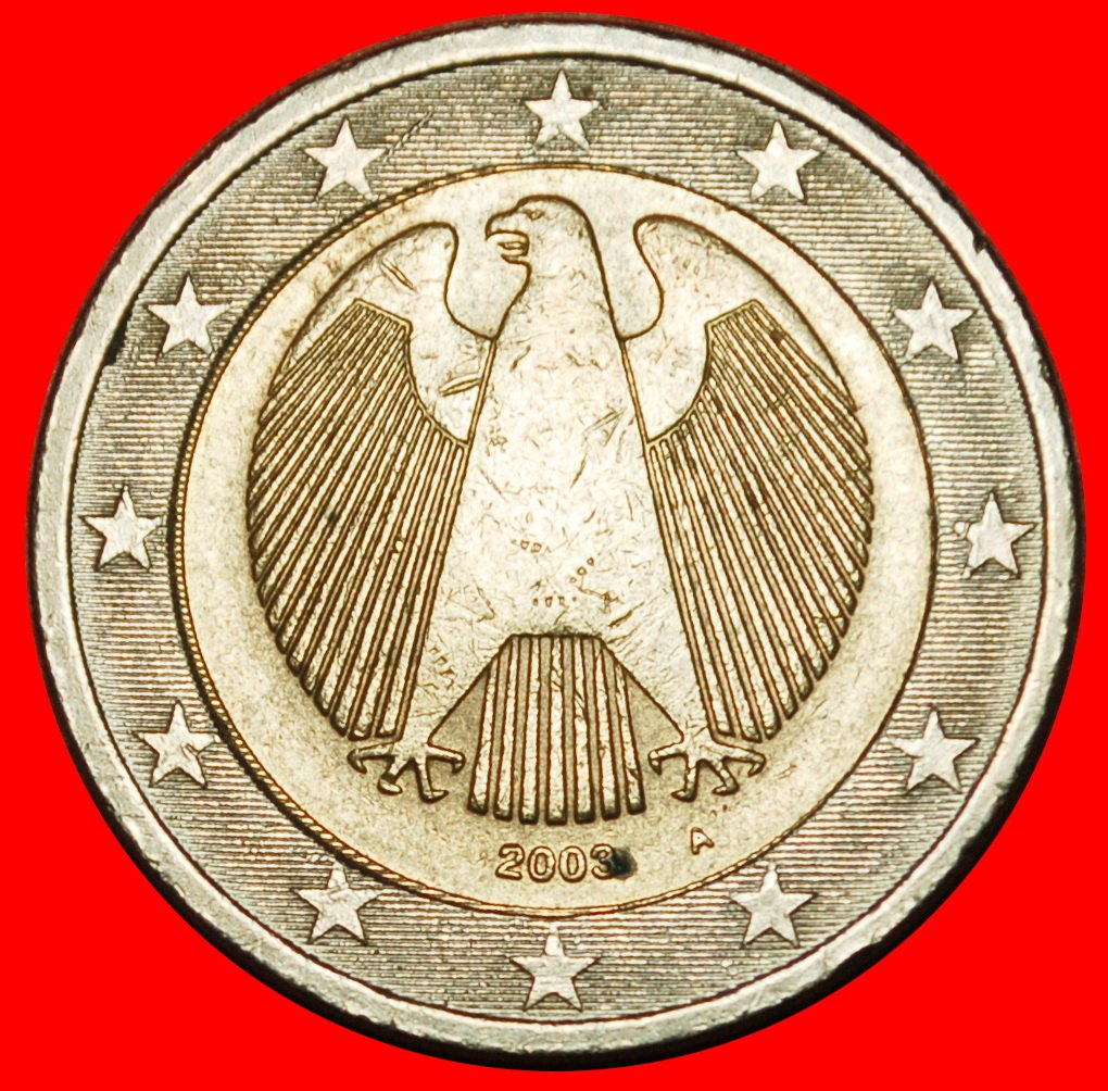 Ⰶ PHALLISCHE TYP (2002-2006): DEUTSCHLAND ★ 2 EURO 2003A ADLER! ★OHNE VORBEHALT!