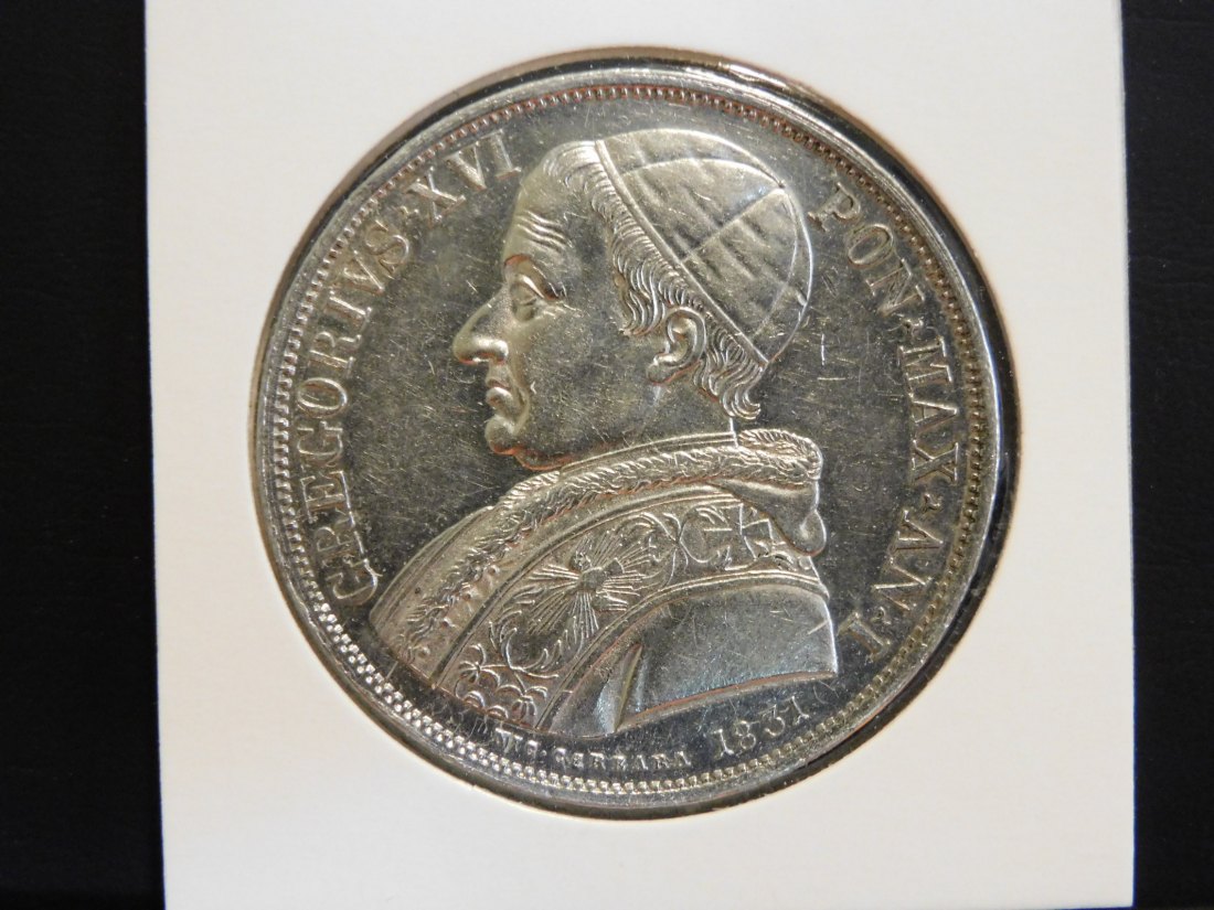 VATICAN 1 SCUDO 1831.GRADE-PLEASE SEE PHOTOS.