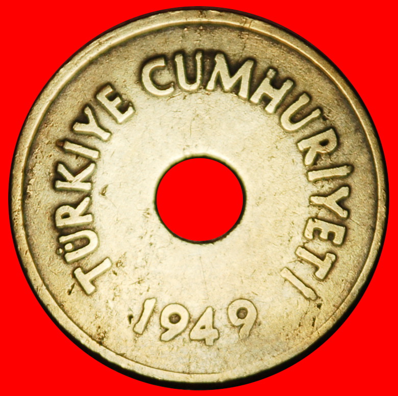  Ⰶ ZENTRALLOCH (1948-1951): TÜRKEI ★ 2 1/2 KURUS 1949! OHNE VORBEHALT!   