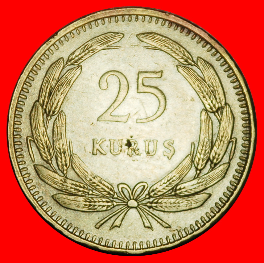 Ⰶ CRESCENT AND STAR ERROR (1948-1956): TURKEY ★ 25 KURUSES 1948!★LOW START ★ NO RESERVE!   