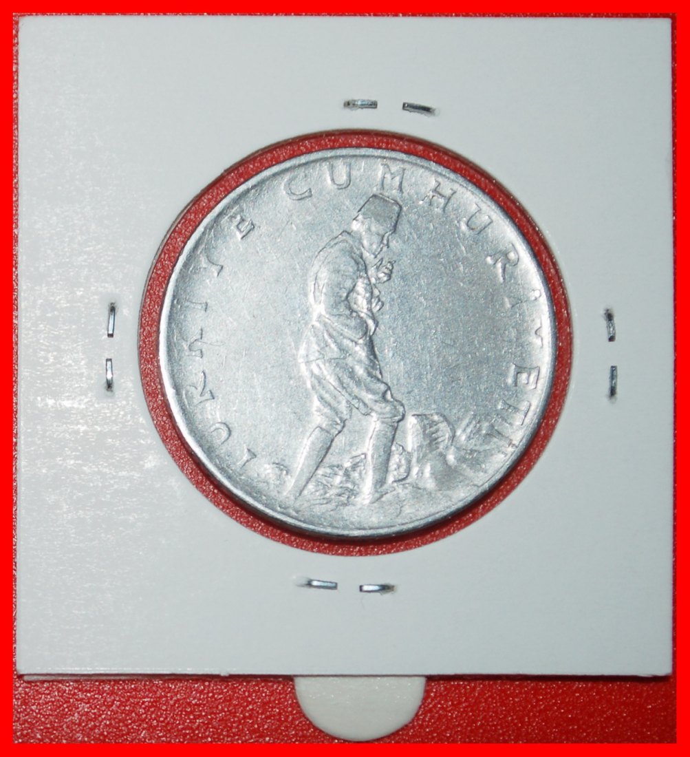  Ⰶ ATATURK (1923-1938): TURKEY ★ 2 1/2 LIRAS 1975 TYPE 1960-1980 ERROR★HOLDER★LOW START ★ NO RESERVE!   