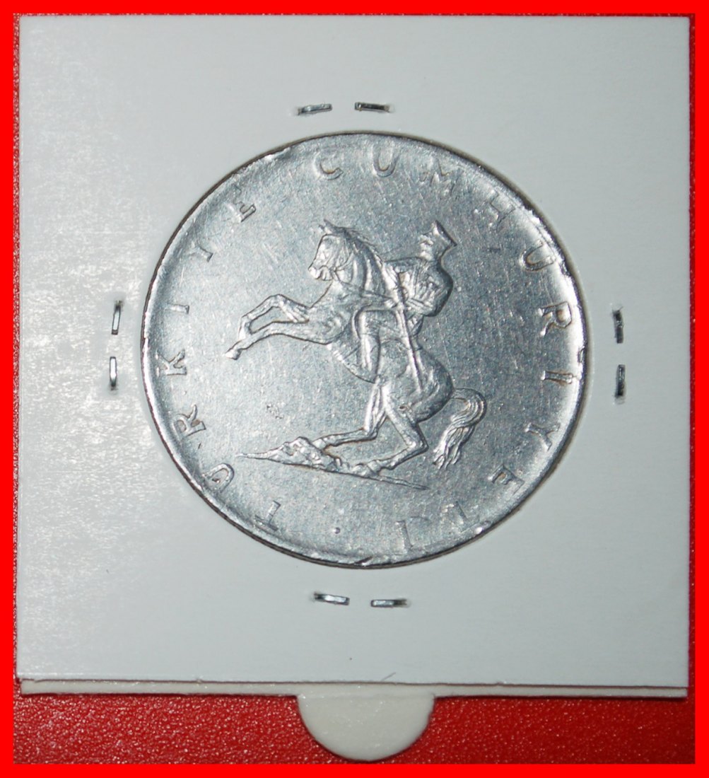  Ⰶ ATATURK (1923-1938): TURKEY ★ 5 LIRAS 1976 TYPE 1974-1979 ERROR! IN HOLDER★LOW START ★ NO RESERVE!   