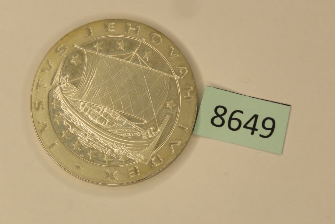 8649 Dänemark ECU - Iustus Jehovah Iudex - 28,5 g Silber