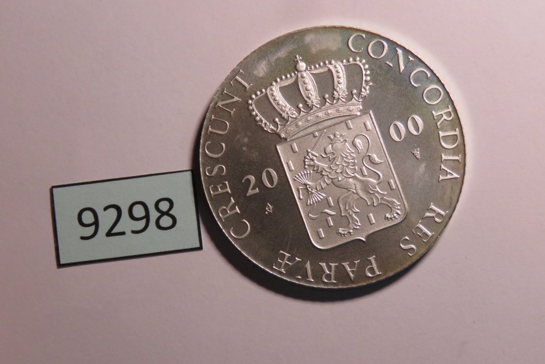 9298 Niederlande 2000 - silver Dukat - Overijssel - 28,25 g Silber 0.873