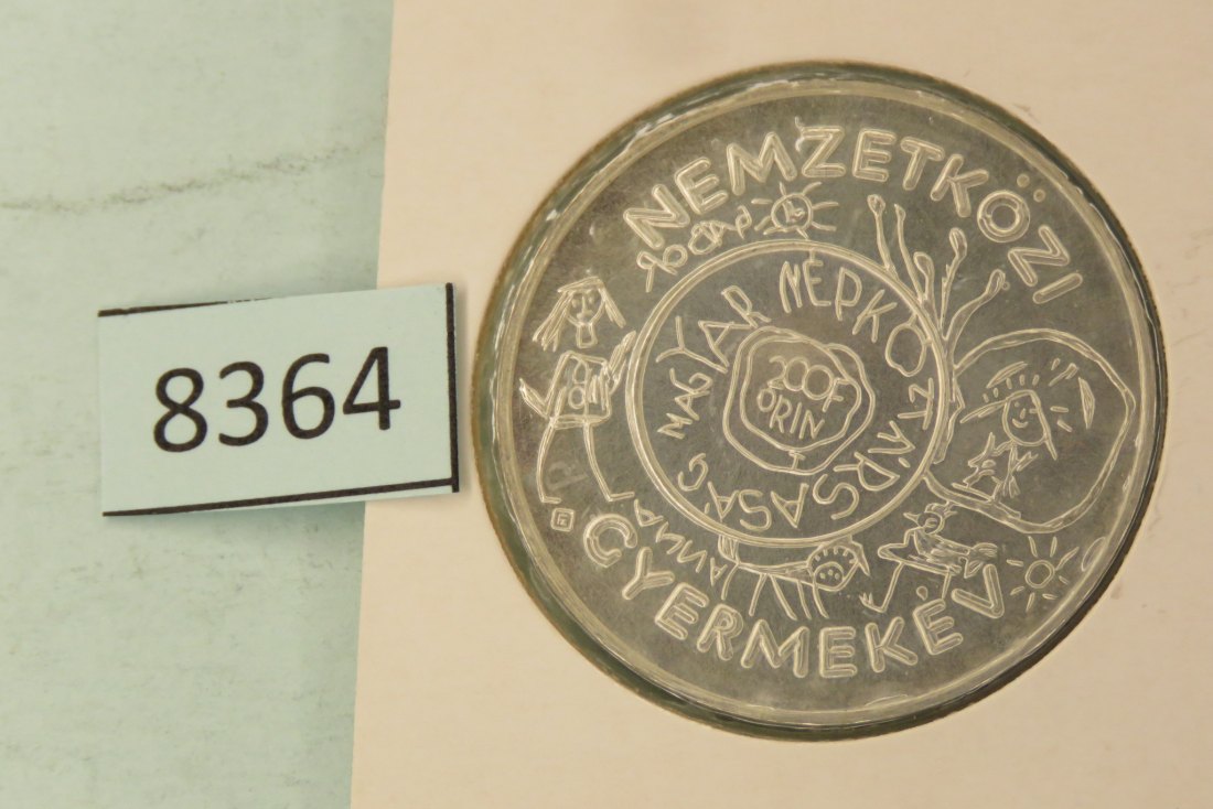 8364 Ungarn 1979 200 Forint - Int. Jahr des Kindes 28 g Silber 0.640