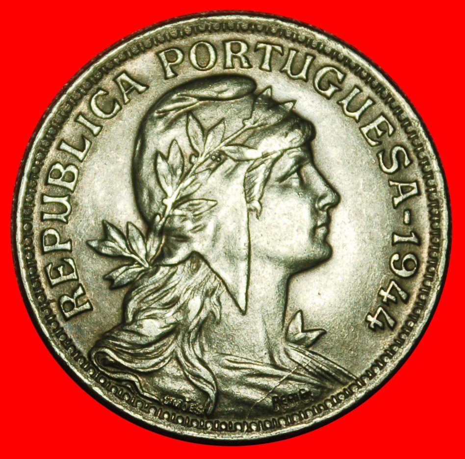 Ⰶ FREIHEIT 1927-1968:PORTUGAL★50 CENTAVO 1944 KRIEGSZEIT (1939-1945)★STG UNGEWÖHNLICH★OHNE VORBEHALT