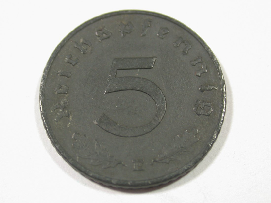 I9 3. Reich 5 Pfennig 1941 E in vz Originalbilder