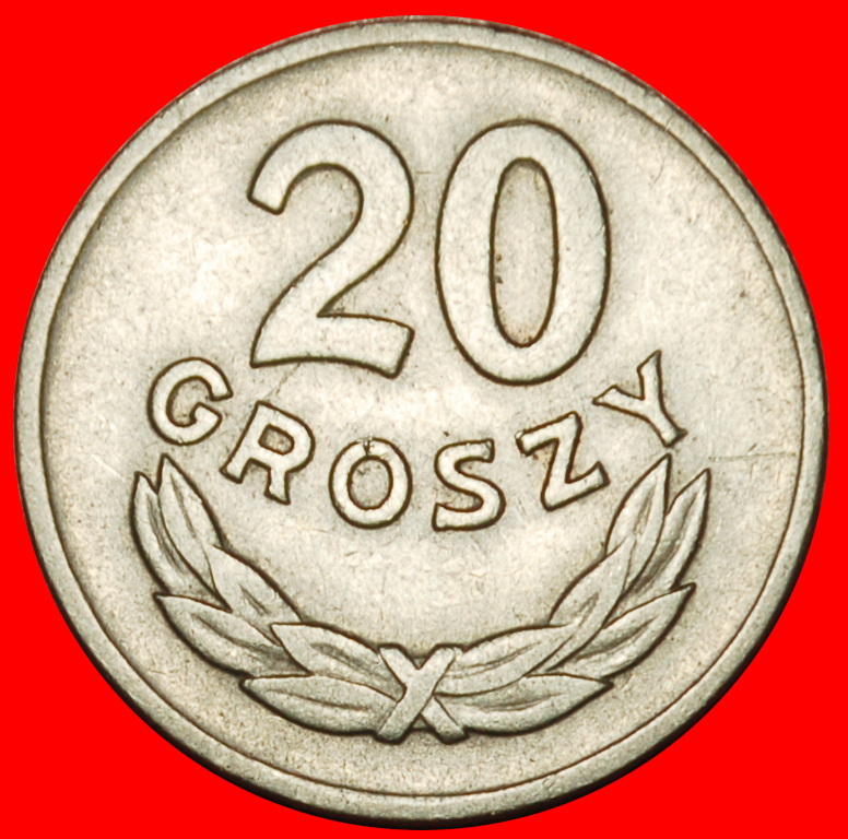 Ⰶ 2 SOLD CZECHOSLOVAKIA: POLAND ★ 20 GROSZES 1949 SOCIALIST STARS ON EAGLE! ★LOW START ★ NO RESERVE!