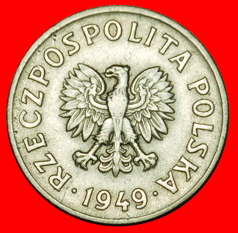  Ⰶ 2 VERKAUFT TSCHECHOSLOWAKEI: POLEN★20 GROSHEN 1949 SOZIALISTISCHE STERNE AUF ADLER★OHNE VORBEHALT!   