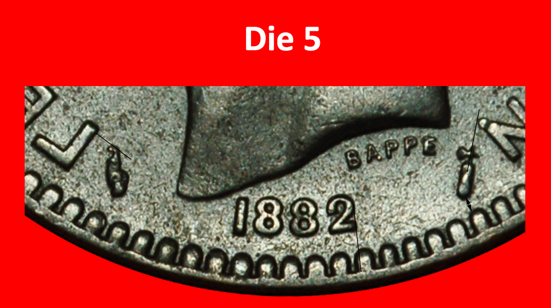 Ⰶ FRANKREICH: GRIECHENLAND ★ 10 LEPTON 1882A! GEORG I. (1863-1913) ENTDECKUNG MÜNZE!★OHNE VORBEHALT!