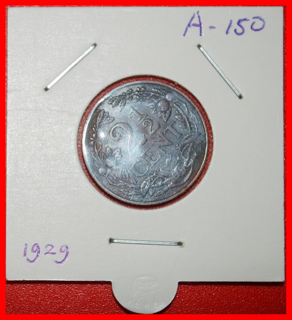 ⰆRAMPANT LÖWE (1912-1941):NIEDERLANDE★2 1/2 CENT 1929★WILHELMINA (1890-1948)★PACKUNG★OHNE VORBEHALT!