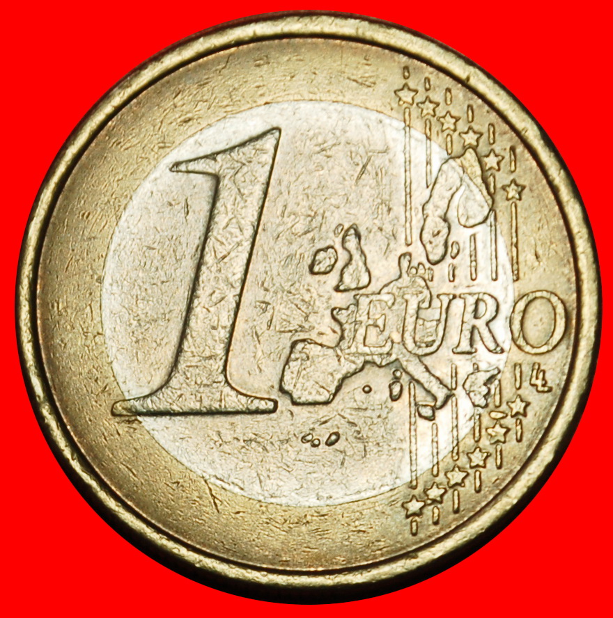  Ⰶ ALBERT II (1993-2013): BELGIUM ★ 1 EURO 2004 PHALLIC TYPE 1999-2006!★LOW START★ NO RESERVE!   