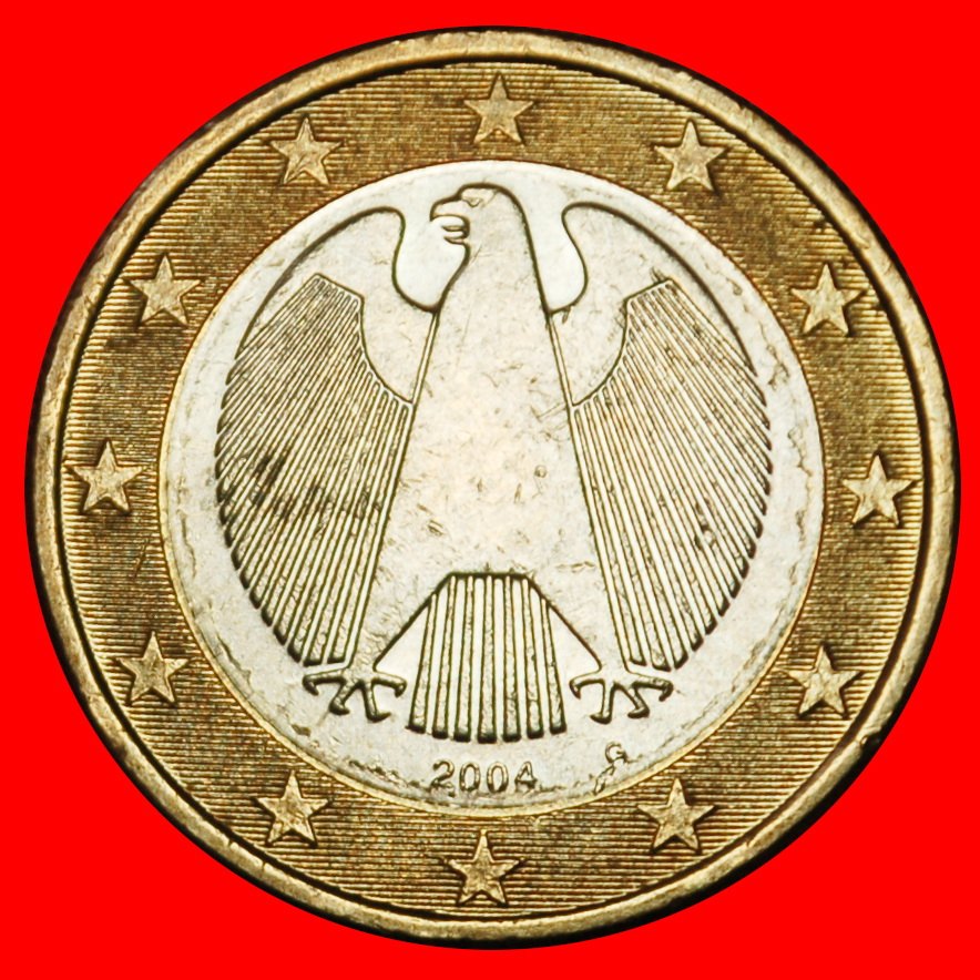 Ⰶ PHALLIC TYPE (2002-2006): GERMANY ★ 1 EURO 2004G BADEN-WUERTTEMBERG! LUSTRE★LOW START★ NO RESERVE!
