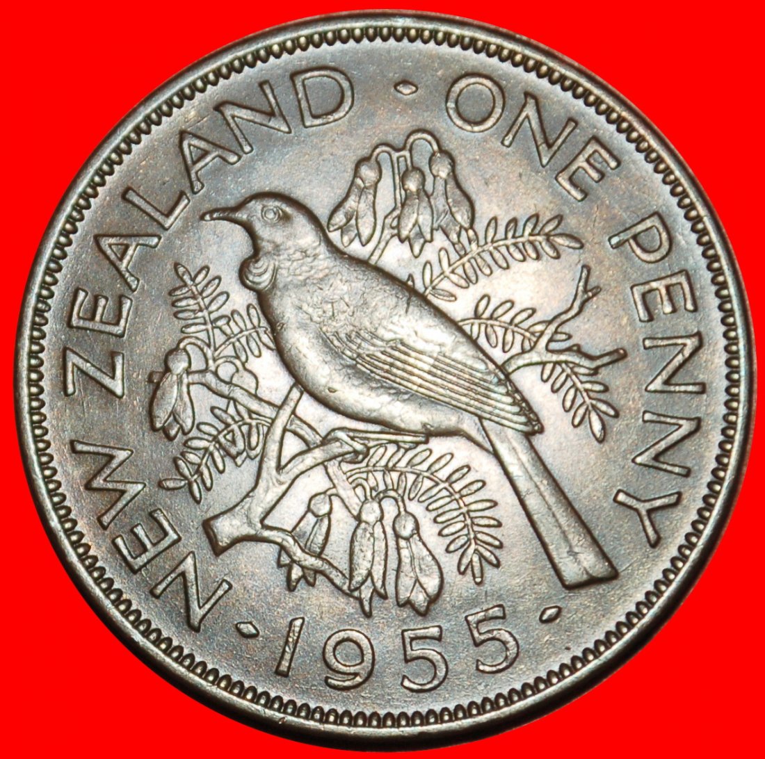 Ⰶ GREAT BRITAIN 1953-1965:NEW ZEALAND★ PENNY 1955 NUDE ELIZABETH II 1952-2022★LOW START★ NO RESERVE!