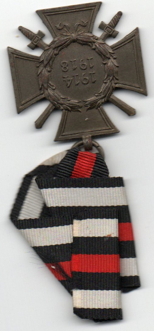 Kriegsverdienstkreuz 1.Weltkrieg am Band Ausführung mit Schwerter
