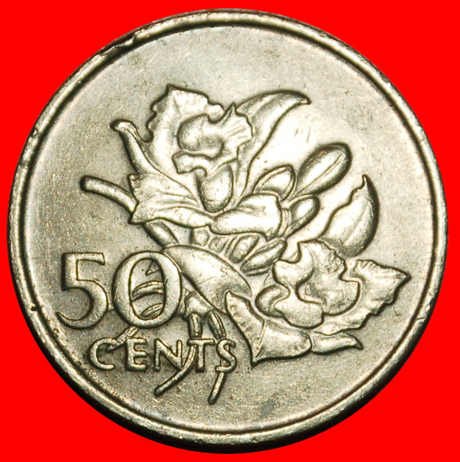Ⰶ GREAT BRITAIN: SEYCHELLES ★ 50 CENTS 1977 ORCHID!★LOW START ★ NO RESERVE!