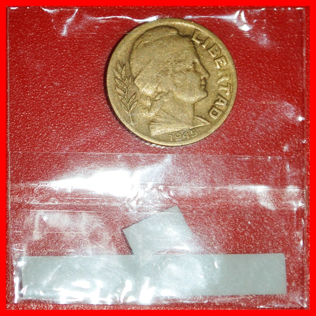  Ⰶ COW (1942-1950): ARGENTINA ★ 5 CENTAVOS 1945! IN HOLDER! LOW START ★ NO RESERVE!   