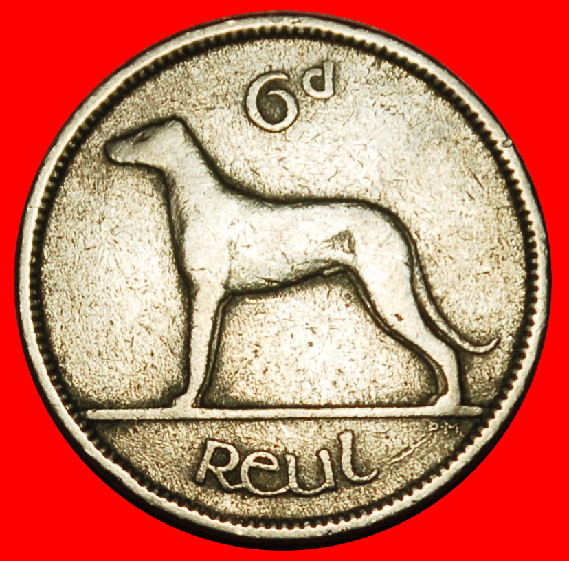 Ⰶ GREAT BRITAIN (1942-1969): IRELAND★ 6 PENCE 1942 WAR ISSUE (1939-1945) DOG★LOW START ★ NO RESERVE!